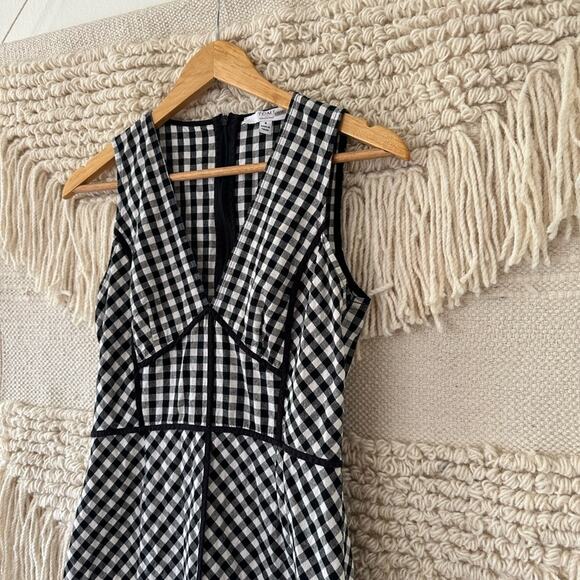 TOME Gingham Ruffle Hem Dress - Picture 2 of 10